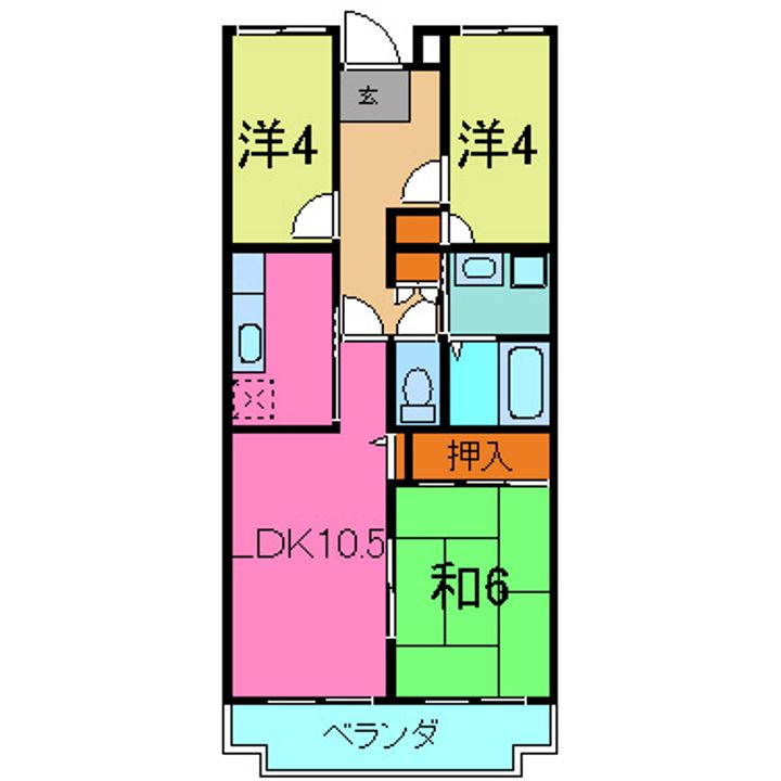 カサベルデ加古川の間取り