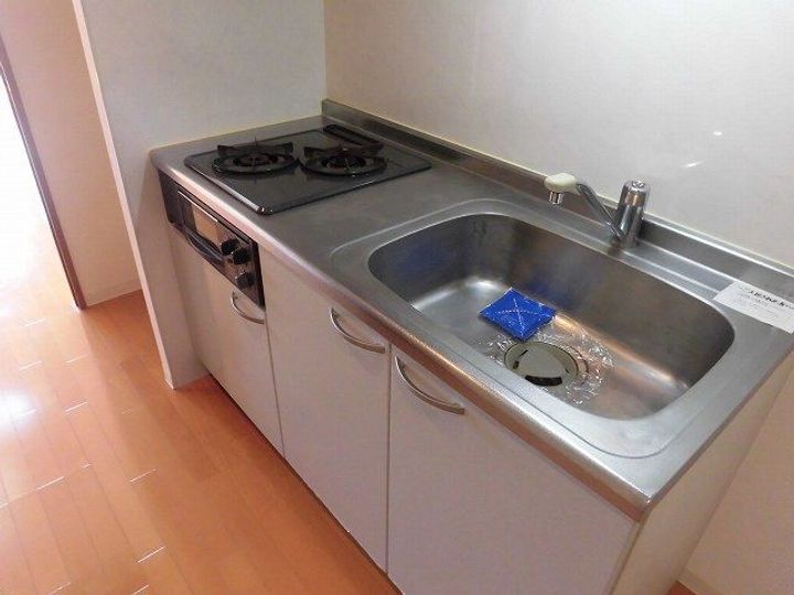 広島県広島市中区上幟町(マンション)の賃貸物件のキッチン