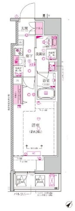 東京都北区滝野川3(マンション)の賃貸物件の間取り