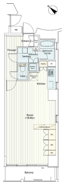 カスタリア八丁堀の間取り