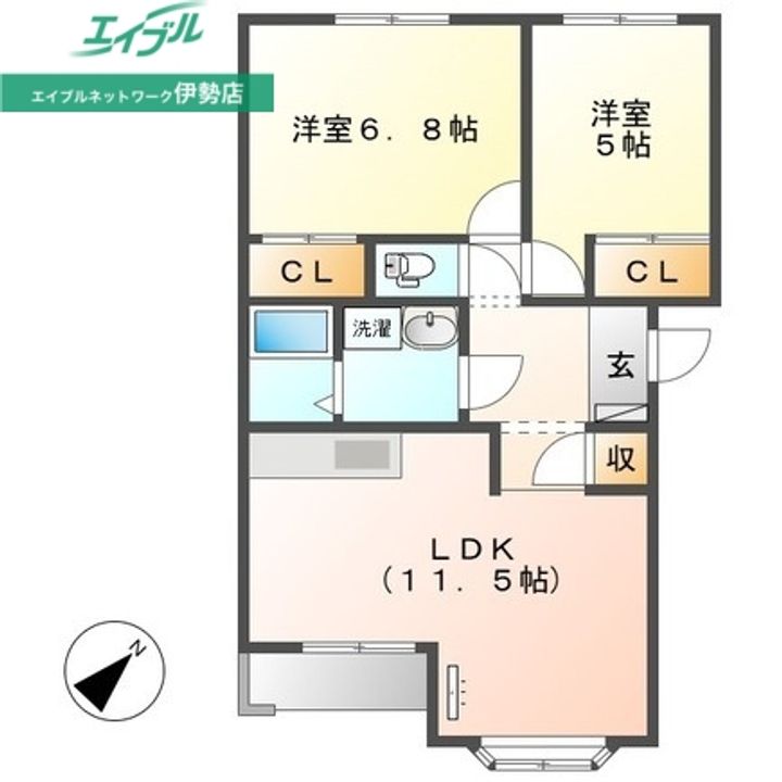 ルミエールBの間取り