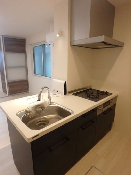 広島県広島市中区西白島町(アパート)の賃貸物件のキッチン