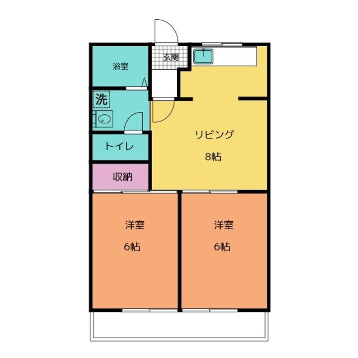 加賀野コーポIIの間取り