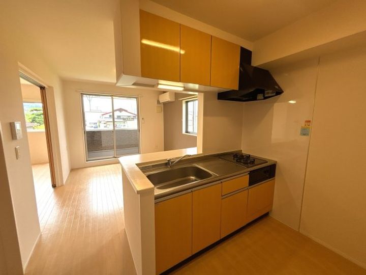 福島県二本松市安達ケ原4(アパート)の賃貸物件のキッチン