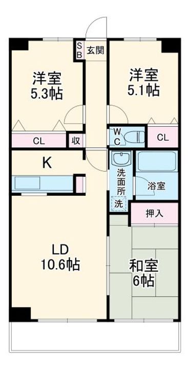 プライムコートの間取り