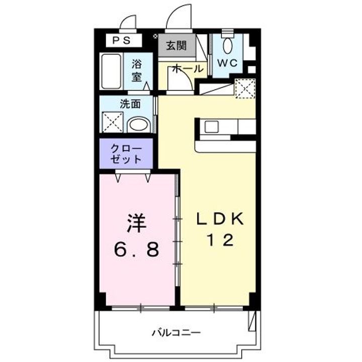 ラフィーネ宇茂佐の間取り