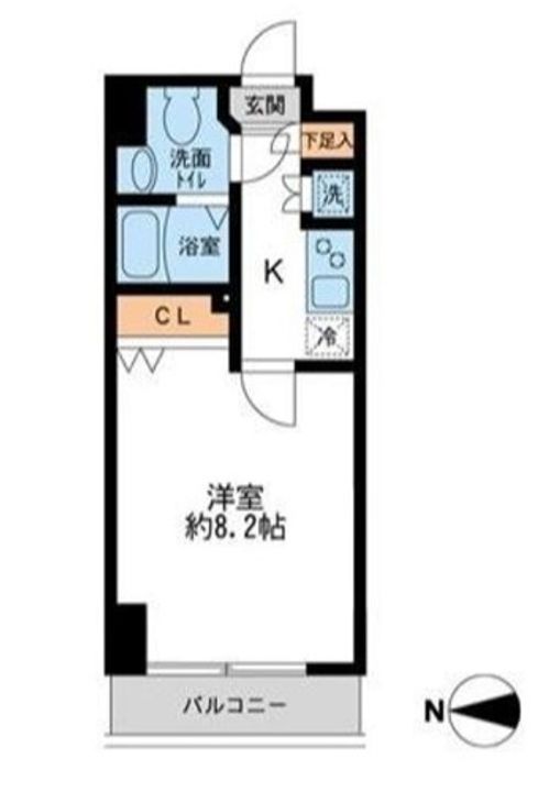 東京都墨田区江東橋2(マンション)の賃貸物件の間取り