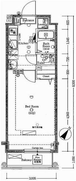 AXAS-AZEST王子の間取り
