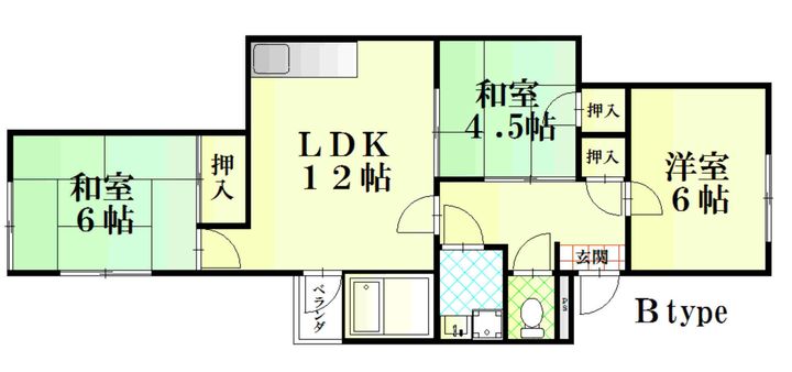 ハイツリバーサイドの間取り