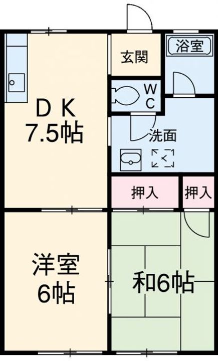 メゾン大塚Aの間取り