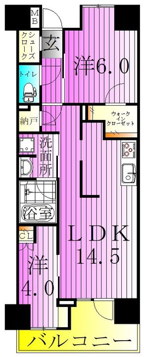 東京都葛飾区東金町3(マンション)の賃貸物件の間取り