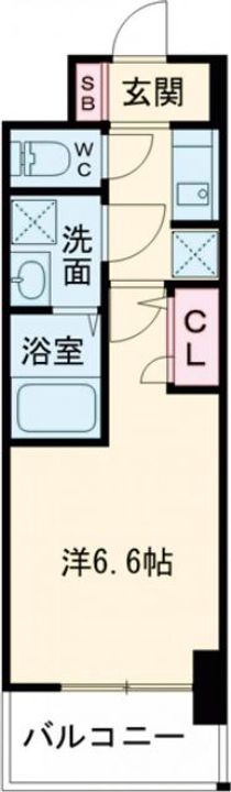 S-RESIDENCE堺浜寺broadの間取り