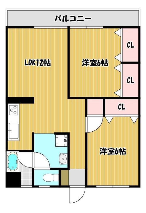 第1サンハイム清水の間取り