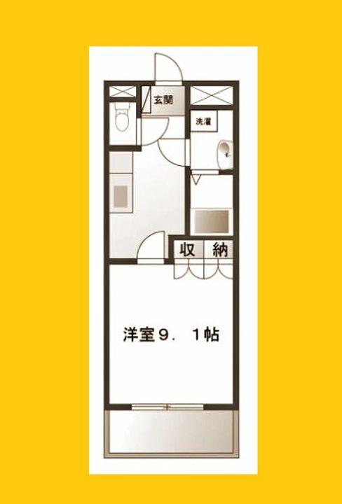神奈川県横浜市緑区長津田町(マンション)の賃貸物件の間取り
