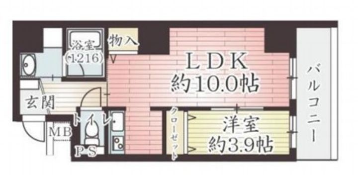 アーベル更紗北堀江の間取り