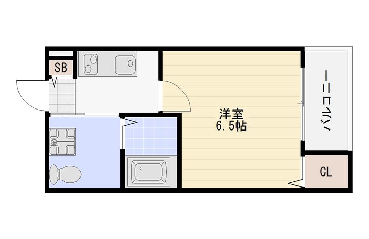 大阪府大阪市平野区加美東4(アパート)の賃貸物件の間取り