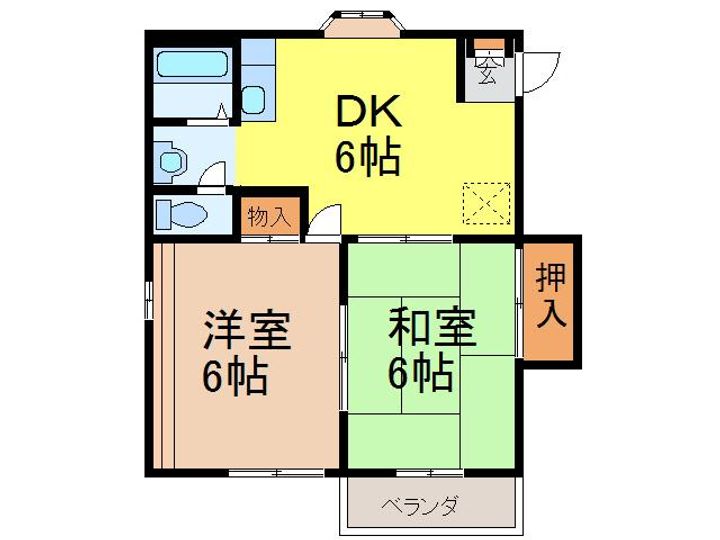 ローズハイム富士見(DE棟)の間取り