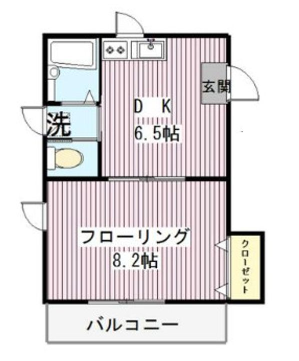 東京都小平市小川東町(マンション)の賃貸物件の間取り
