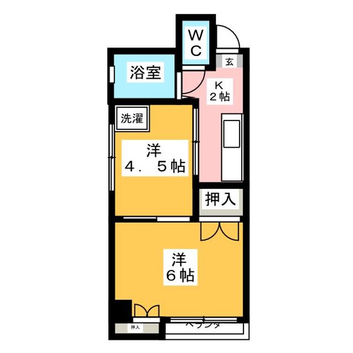藤ハイツの間取り