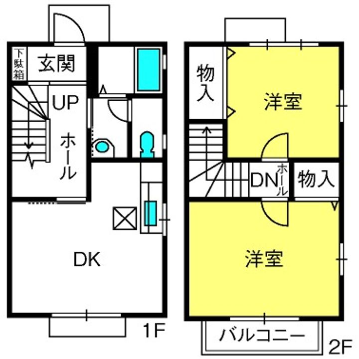 ウエストヒルIの間取り