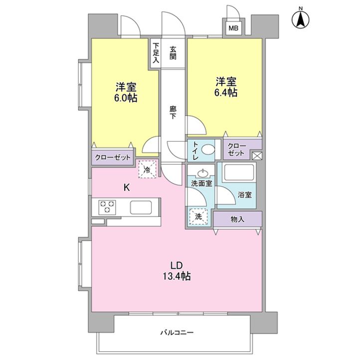 クレフォート大森の間取り