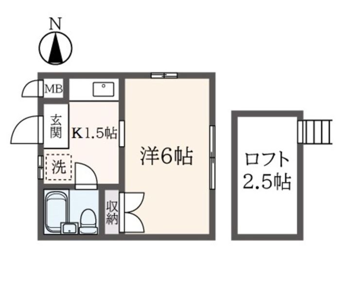 タウンハウス国立の間取り