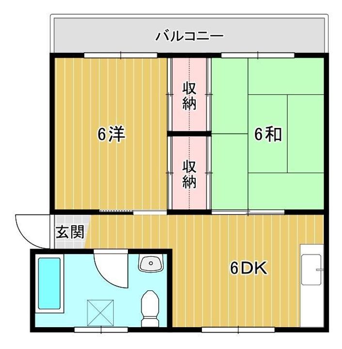 甲賀ハイツの間取り