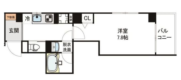 東京都墨田区緑3(マンション)の賃貸物件の間取り