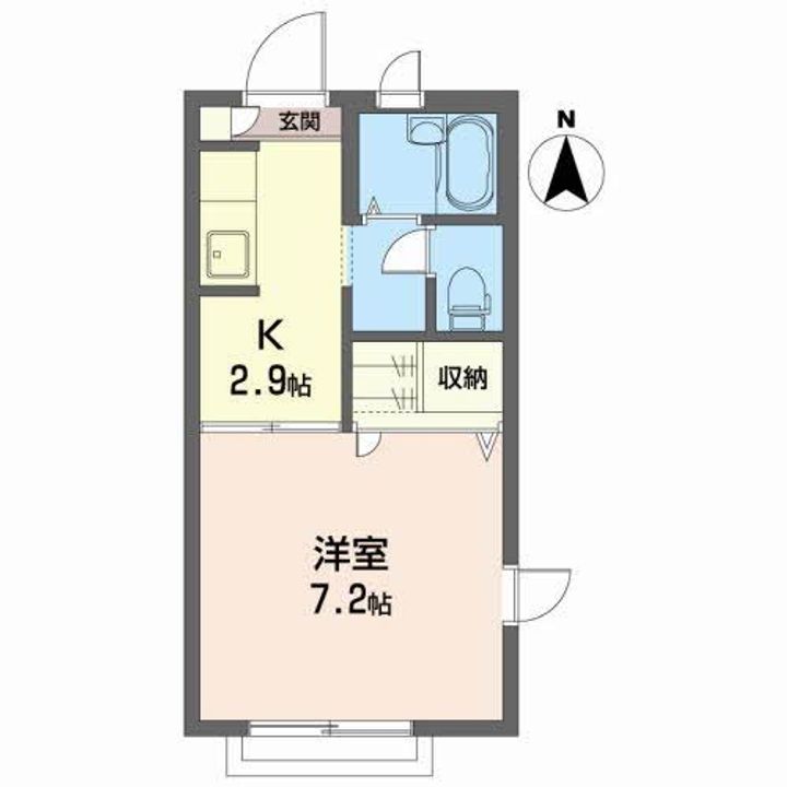 クリスタル・パ-ク Bの間取り