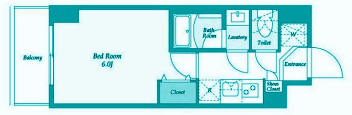 東京都品川区南大井3(マンション)の賃貸物件の間取り