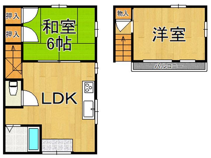 兵庫県宝塚市平井2(一戸建)の賃貸物件の間取り