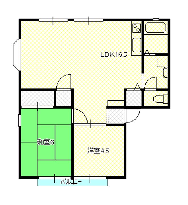 サンシティ21Aの間取り