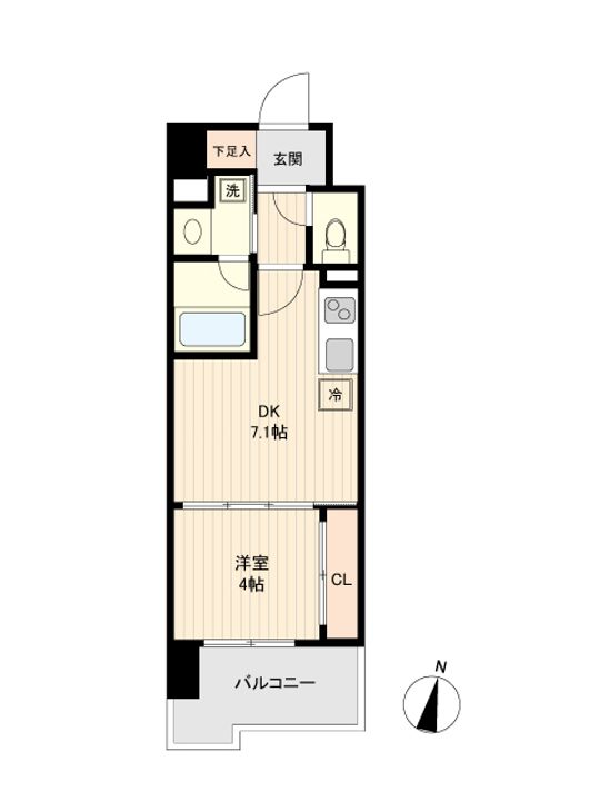 宮城県仙台市青葉区上杉1(マンション)の賃貸物件の間取り