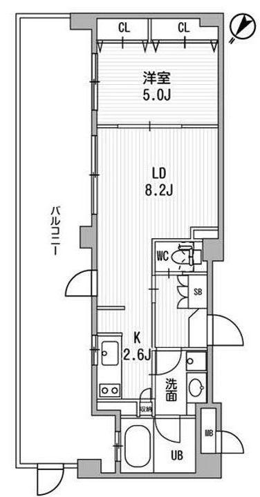 クリオ渋谷ラ・モードの間取り