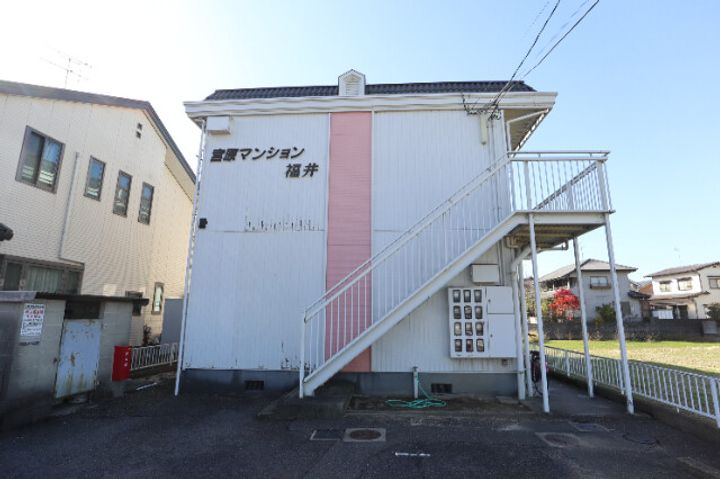 岡山県倉敷市福井の賃貸アパートの外観