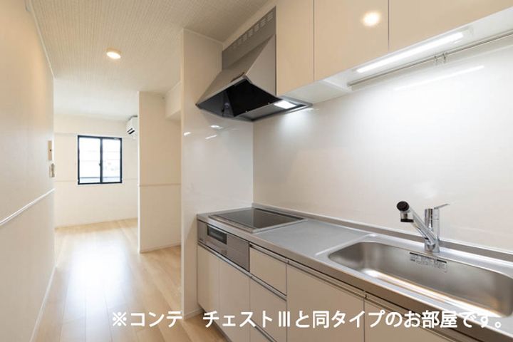 兵庫県加古川市平岡町西谷(アパート)の賃貸物件のキッチン