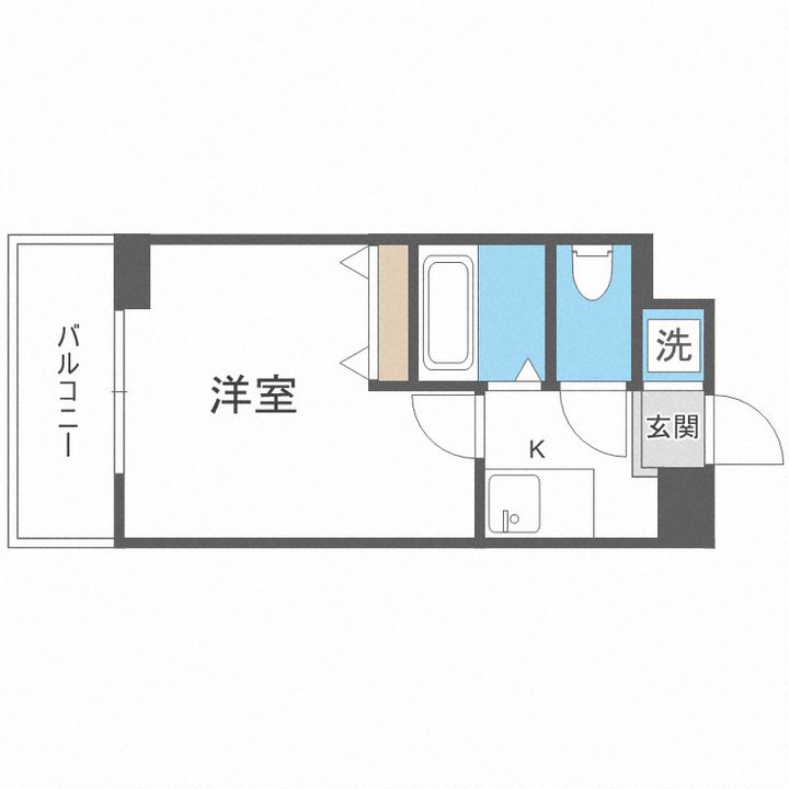 大阪府大阪市天王寺区勝山4(マンション)の賃貸物件の間取り