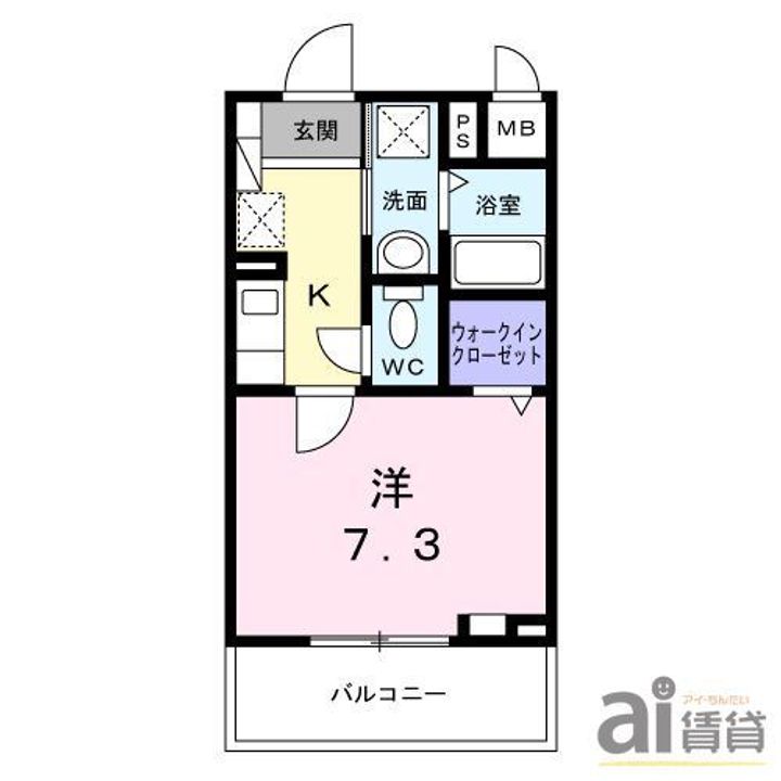 東京都国分寺市東恋ヶ窪6(マンション)の賃貸物件の間取り