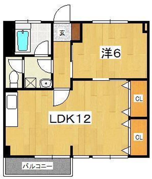 稲荷森マンションの間取り