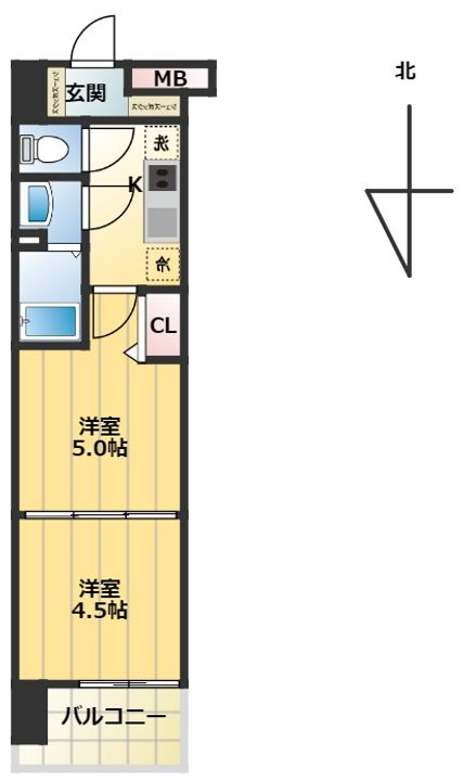 ラグゼナKADOMAの間取り