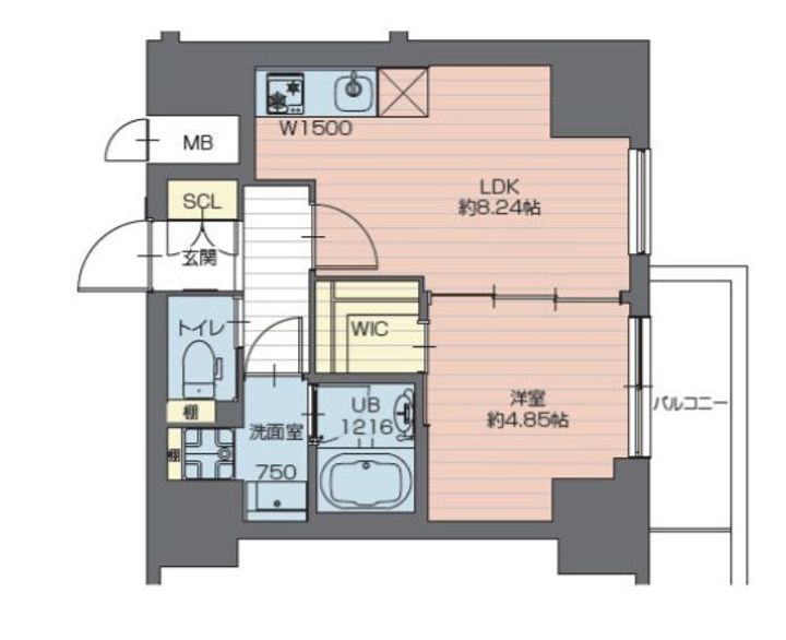 東京都足立区西新井7(マンション)の賃貸物件の間取り