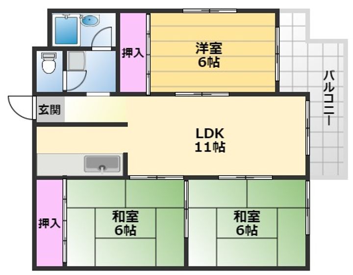 コーポ千萩の間取り