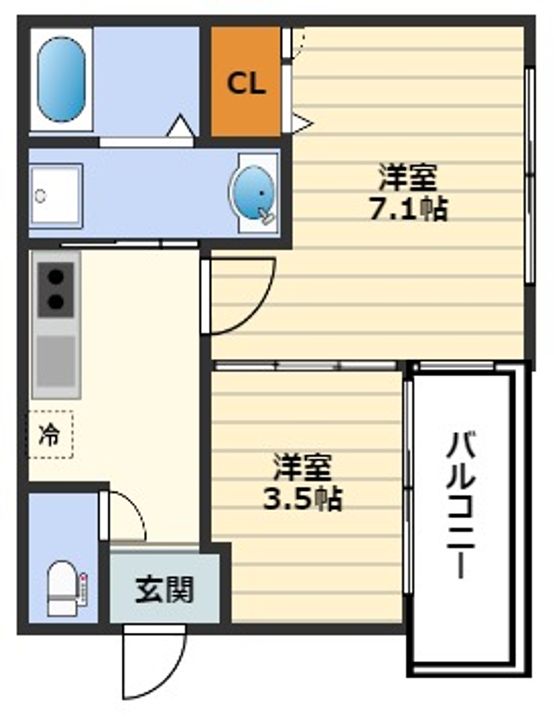 リトルフラワーの間取り