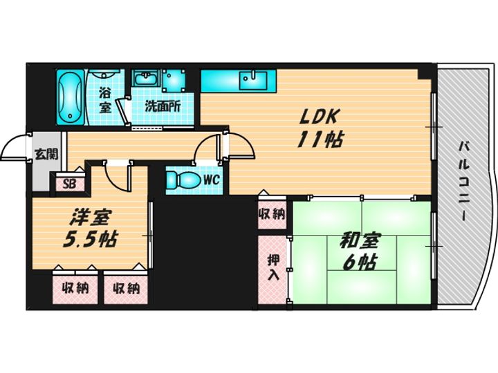 ラフィーネの間取り