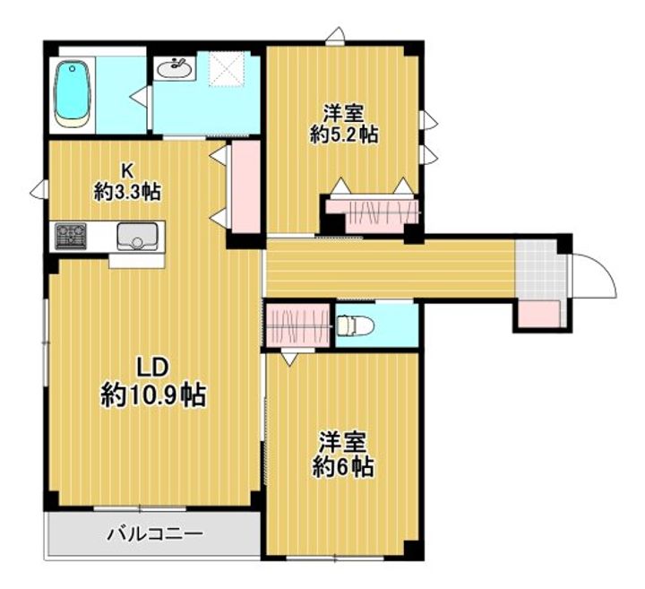 Blan cube 戸越公園の間取り