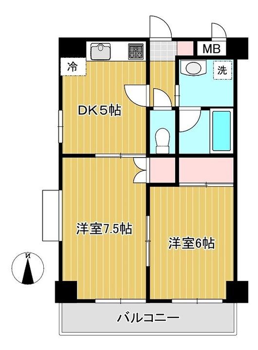 Brio Teracce南仙台IIの間取り
