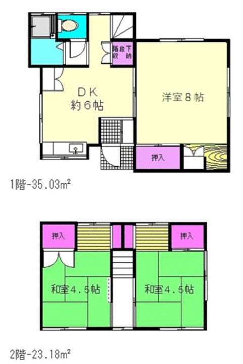 神奈川県三浦郡葉山町長柄(一戸建)の賃貸物件の間取り