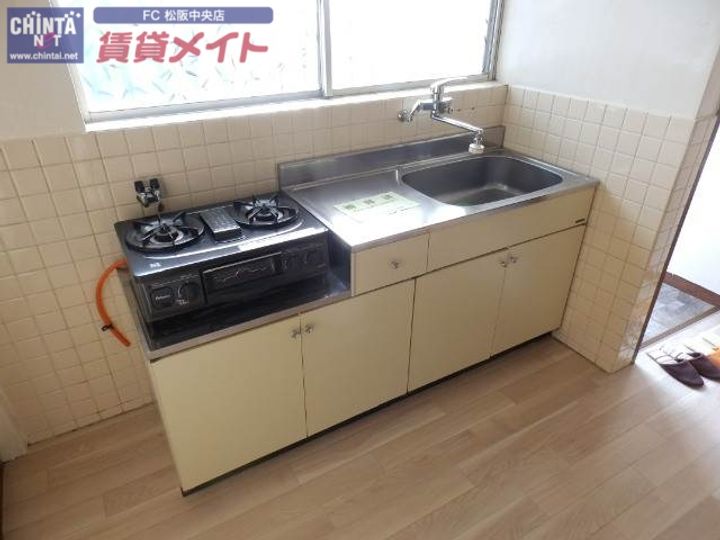 葉月アパートメント A棟のキッチン