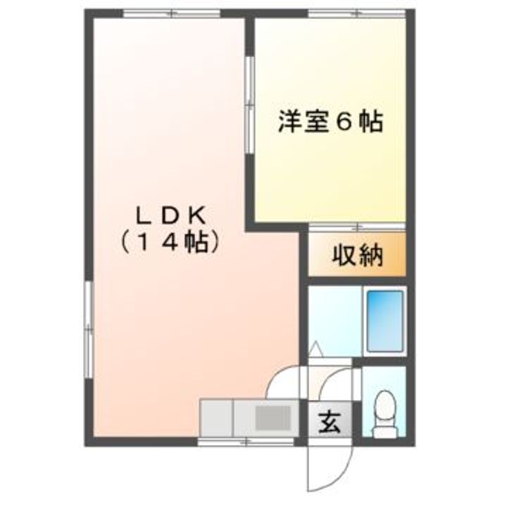 Mハイツ鷲別1の間取り