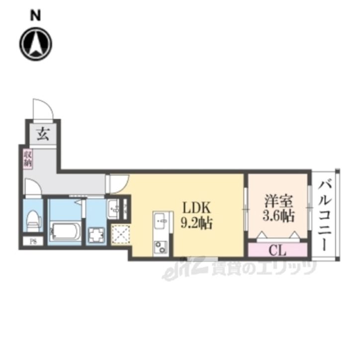 アート樟葉3の間取り